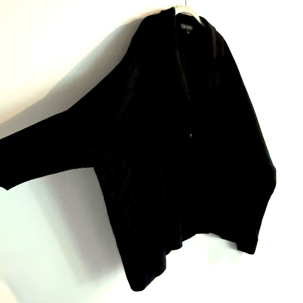 St. John Black Collared Single Button Jacket Coat… - image 2